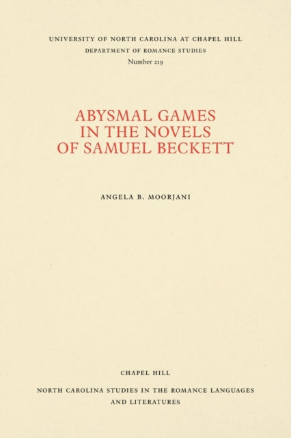 Book cover of: Abysmal Games in the Novels of Samuel Beckett