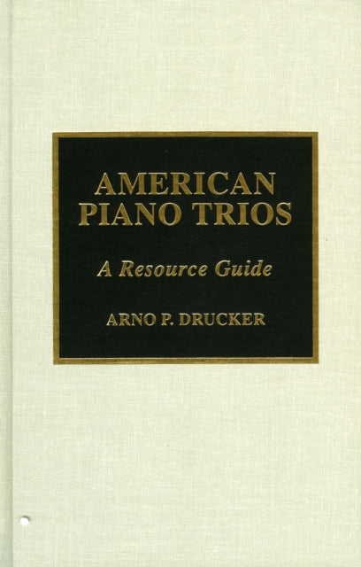 Book cover of: American Piano Trios