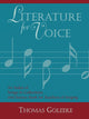 Book cover of: Literature for Voice. By: Thomas Goleeke