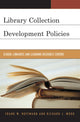 Book cover of: Library Collection Development Policies. By: Frank Hoffmann