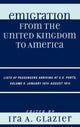 Book cover of: Emigration from the United Kingdom to America. By: Ira A. Glazier