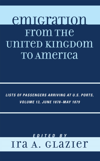 Book cover of: Emigration from the United Kingdom to America