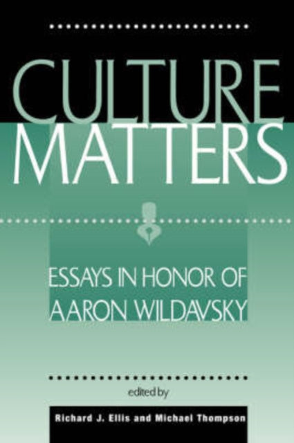 Book cover of: Culture Matters