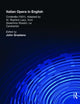 Book cover of: Italian Opera in English. By: John Graziano
