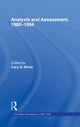 Book cover of: Analysis and Assessment, 1980-1994