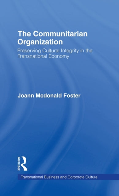 Book cover of: Communitarian Organization