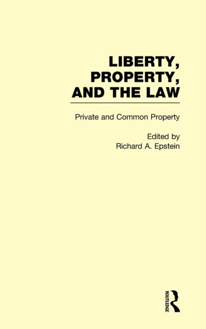 Book cover of: Private and Common Property
