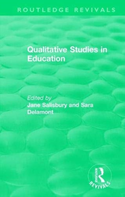 Book cover of: Qualitative Studies in Education (1995). By: Jane Salisbury
