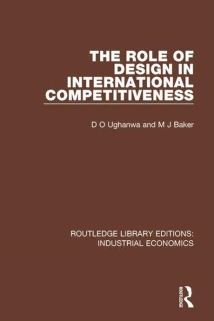 Book cover of: Role of Design in International Competitiveness. By: D. O. Ughanwa