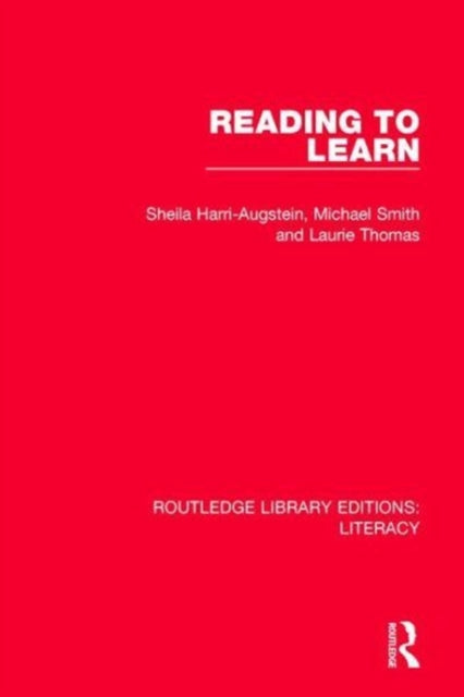 Book cover of: Reading to Learn. By: Sheila Harri-Augstein