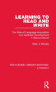 Book cover of: Learning to Read and Write. By: Ellen J. Brooks