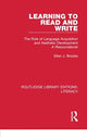 Book cover of: Learning to Read and Write. By: Ellen J. Brooks