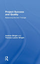 Book cover of: Project Success and Quality. By: Andrew Wright