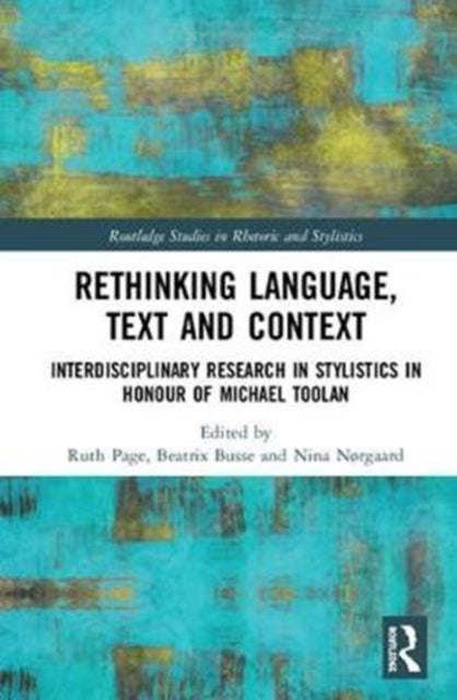 Book cover of: Rethinking Language, Text and Context. By: Ruth E. Page