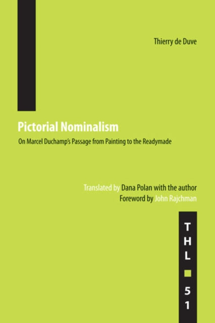 Book cover of: Pictorial Nominalism. By: Thierry De Duve