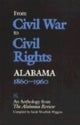 Book cover of: From Civil War to Civil Rights, Alabama 1860-1960. By: Sarah Woolfolk Wiggins