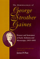 Book cover of: Reminiscences of George Strother Gaines