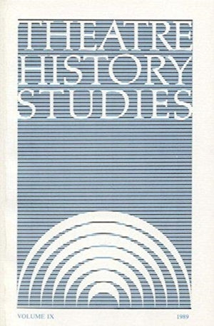 Theatre History Studies 1989