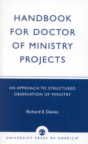 Handbook for Doctor of Ministry Projects