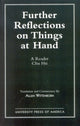 Book cover of: Further Reflections on Things at Hand
