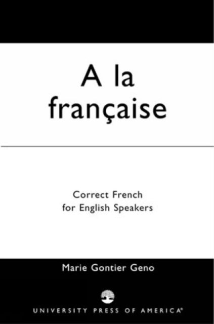 Book cover of: la Francaise