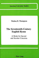 Book cover of: Seventeenth-Century English Hymn. By: Thelma B. Thompson