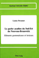 Book cover of: Parler Acadien du Sud-Est d Nouveau-Brunswick