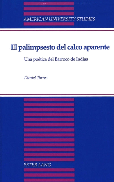 Book cover of: Palimpsesto del Calco Aparente. By: Daniel Torres