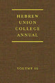 Book cover of: Hebrew Union College Annual