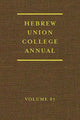 Book cover of: Hebrew Union College Annual. By: David H. Aaron