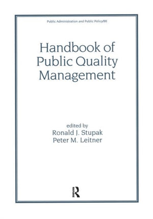 Handbook of Public Quality Management