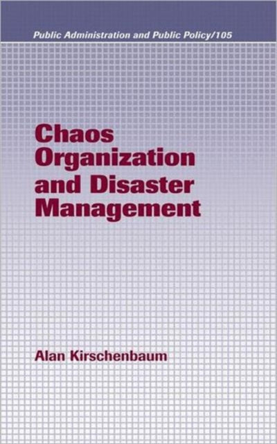 Book cover of: Chaos Organization and Disaster Management
