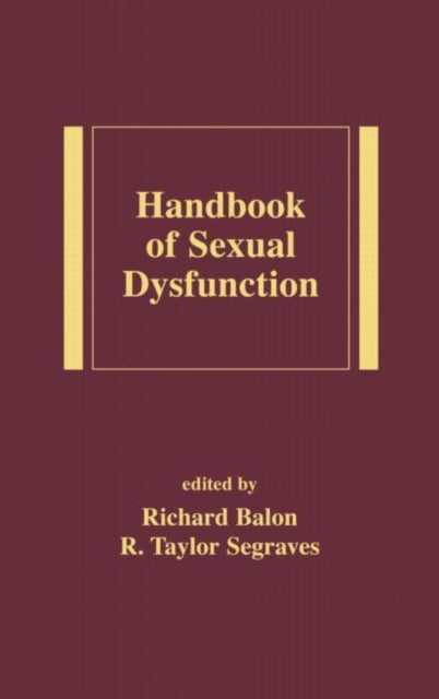 Book cover of: Handbook of Sexual Dysfunction