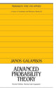 Book cover of: Advanced Probability Theory, Second Edition,