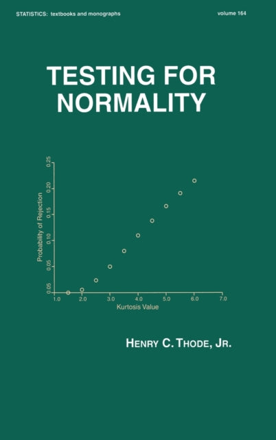 Book cover of: Testing For Normality. By: Henry C. Thode