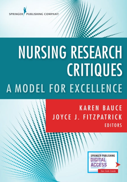 Book cover of: Nursing Research Critiques. By: Karen Bauce
