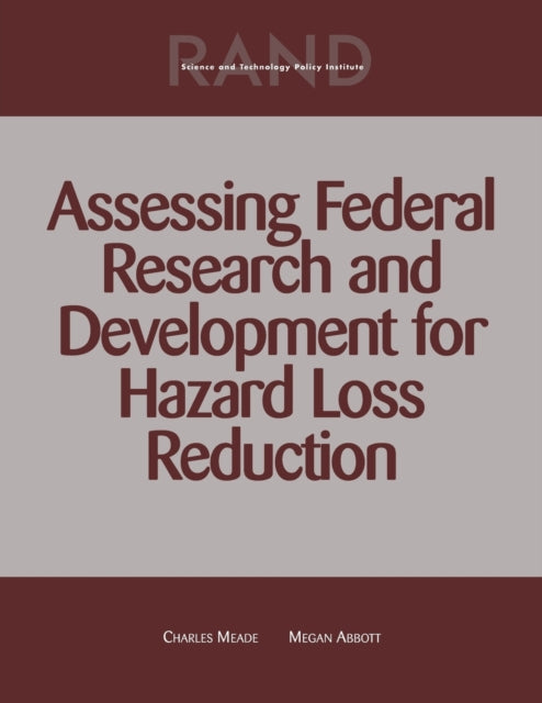 Book cover of: Assessing Federal Research and Development for Hazard Loss Reduction. By: Charles Meade