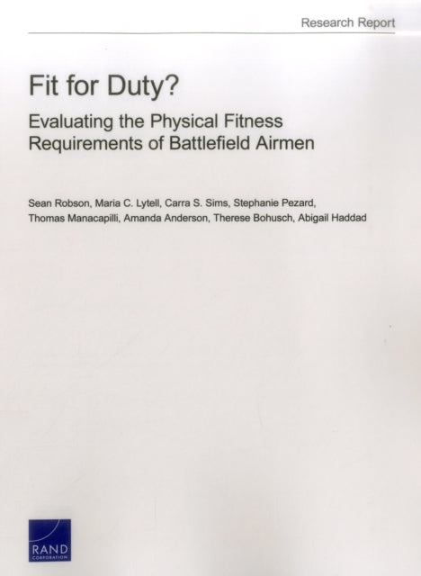 Book cover of: Fit for Duty?. By: Sean Robson