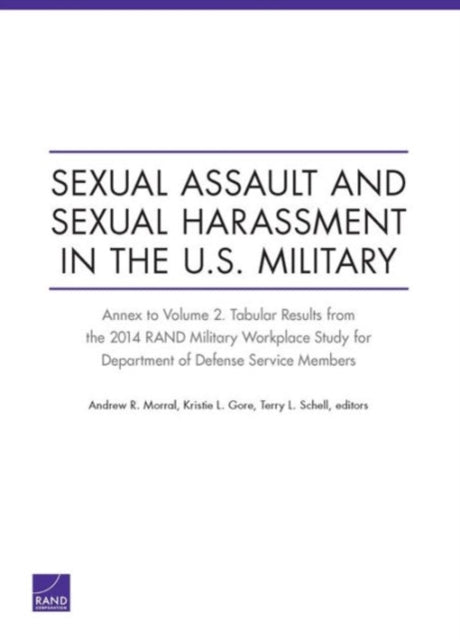 Book cover of: Sexual Assault and Sexual Harassment in the U.S. Military. By: Andrew Morral