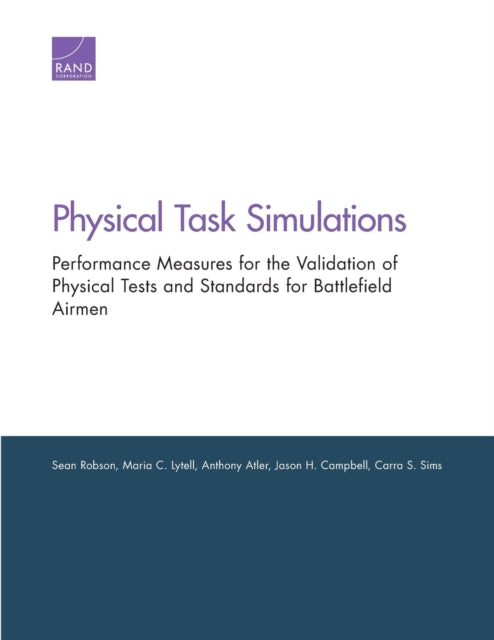 Book cover of: Physical Task Simulations. By: Sean Robson
