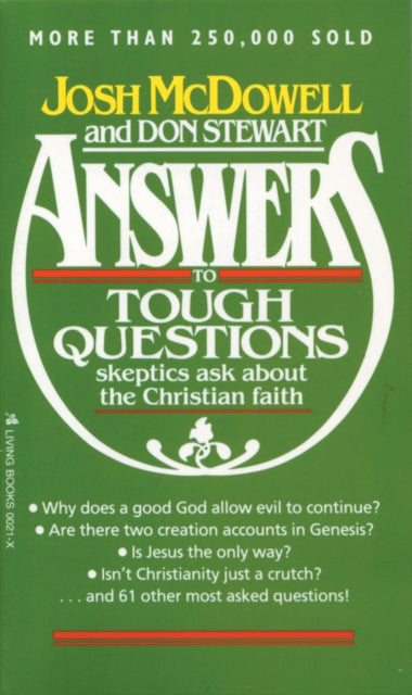 Book cover of: Answers. By: Josh McDowell