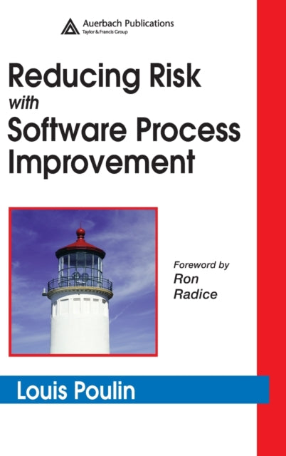 Book cover of: Reducing Risk with Software Process Improvement. By: Louis Poulin