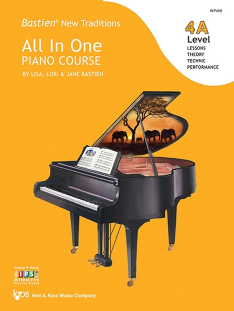 Book cover of: Bastien New Traditions: All In One Piano Course - Level 4A