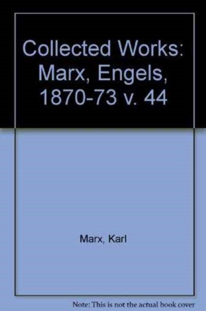 Book cover of: Collected Works. By: Karl Marx