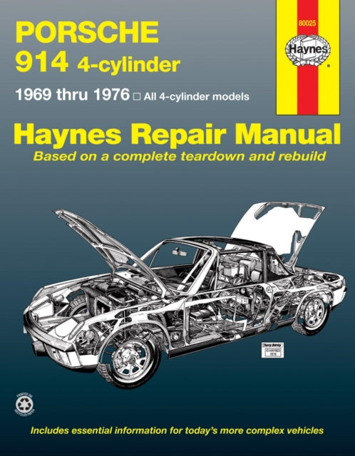 Book cover of: Porsche 914 4-cylinder (1969-1976) Haynes Repair Manual (USA). By: J. H. Haynes