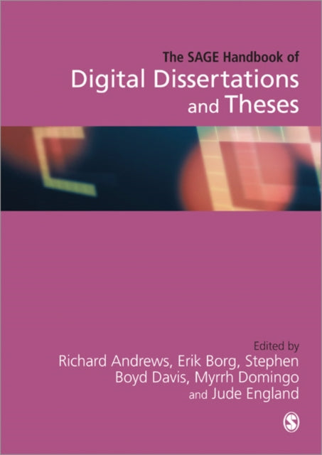 Book cover of: SAGE Handbook of Digital Dissertations and Theses
