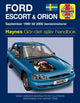 Book cover of: Ford Escort and Orion (1990 - 2000) Haynes Repair Manual (svenske utgava). By: John Harold Haynes