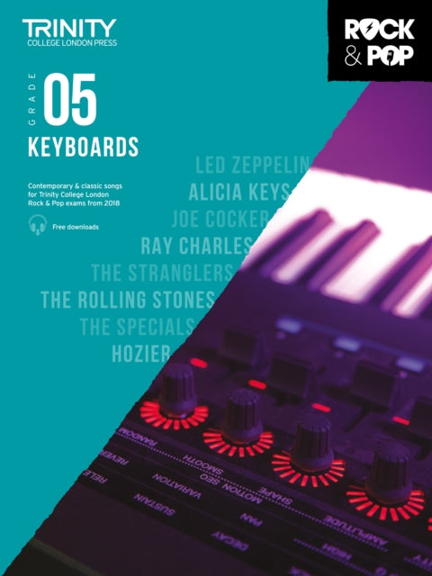 Book cover of: Trinity College London Rock & Pop 2018 Keyboards Grade 5. By: Hal Leonard Corp.