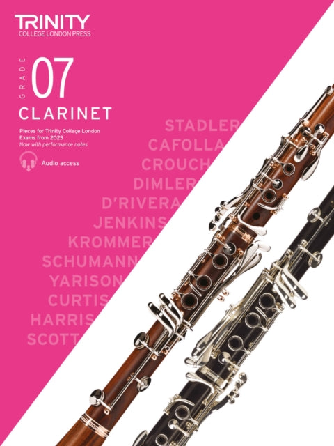 Book cover of: Trinity College London Clarinet Exam Pieces from 2023: Grade 7