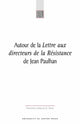 Book cover of: Autour De La Lettre Aux Directeurs De La Resistance. By: Dejean Paulhan